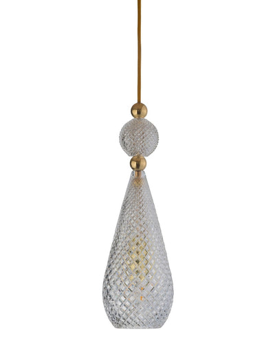 Smykke takpendel M Klar krystall/gull-Takpendler-EBB & FLOW-LA101135-Lightup.no
