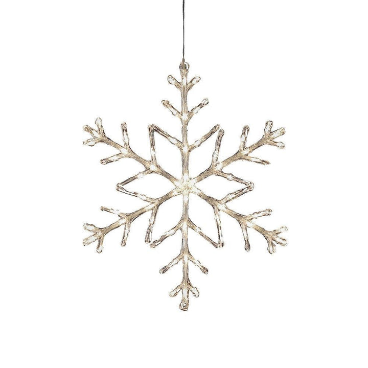 Snøfnugg med 60 varmhvite LED 60 cm IP44 utendørs-Julebelysning dekor og pynt ute-Konstsmide-4460-103-Lightup.no