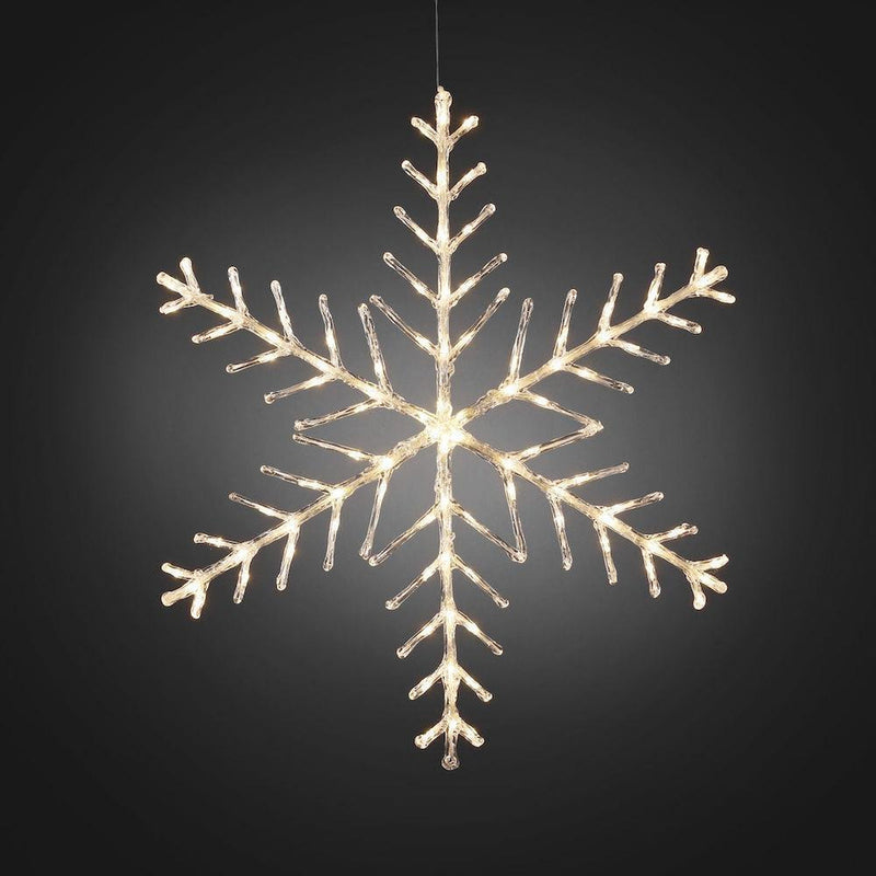Snøfnugg med 96 varmhvite LED 100 cm IP44 utendørs-Julebelysning dekor og pynt ute-Konstsmide-4410-103-Lightup.no