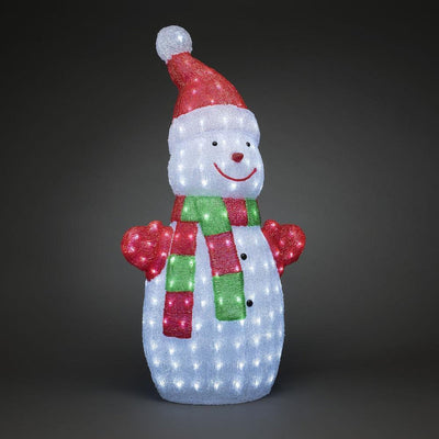 Snømann akryl 90 cm-Julebelysning dekor og pynt ute-Konstsmide-6285-203-Lightup.no