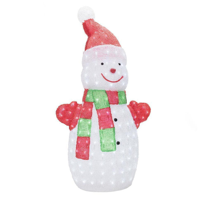 Snømann akryl 90 cm-Julebelysning dekor og pynt ute-Konstsmide-6285-203-Lightup.no