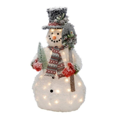 Snømann med lys 90 cm - Batteridrevet-Julebelysning dekor og pynt-Trend Collection-P026437-Lightup.no