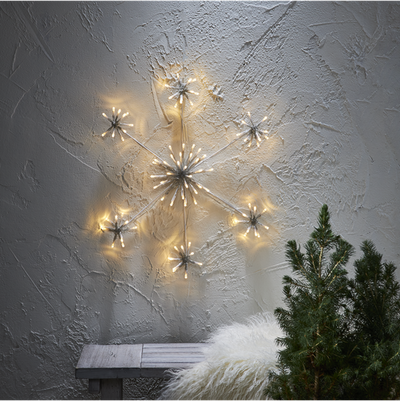 Snowflake Flower siluett stjerne 50 cm-Julebelysning dekor og pynt ute-Star Trading-475-21-Lightup.no