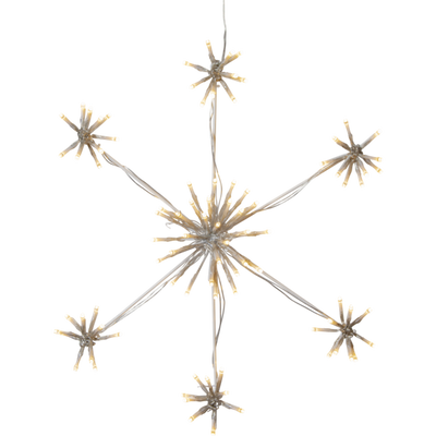 Snowflake Flower siluett stjerne 50 cm-Julebelysning dekor og pynt ute-Star Trading-475-21-Lightup.no