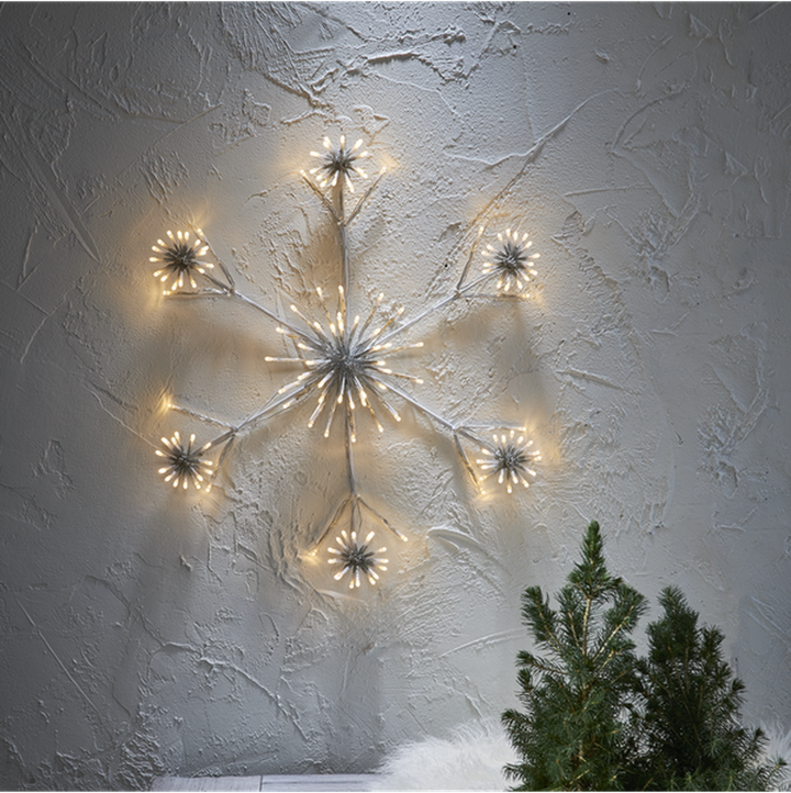 Snowflake Flower siluett stjerne 60 cm-Julebelysning dekor og pynt ute-Star Trading-475-22-Lightup.no