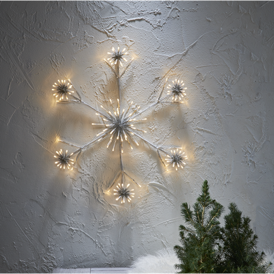 Snowflake Flower siluett stjerne 60 cm-Julebelysning dekor og pynt ute-Star Trading-475-22-Lightup.no