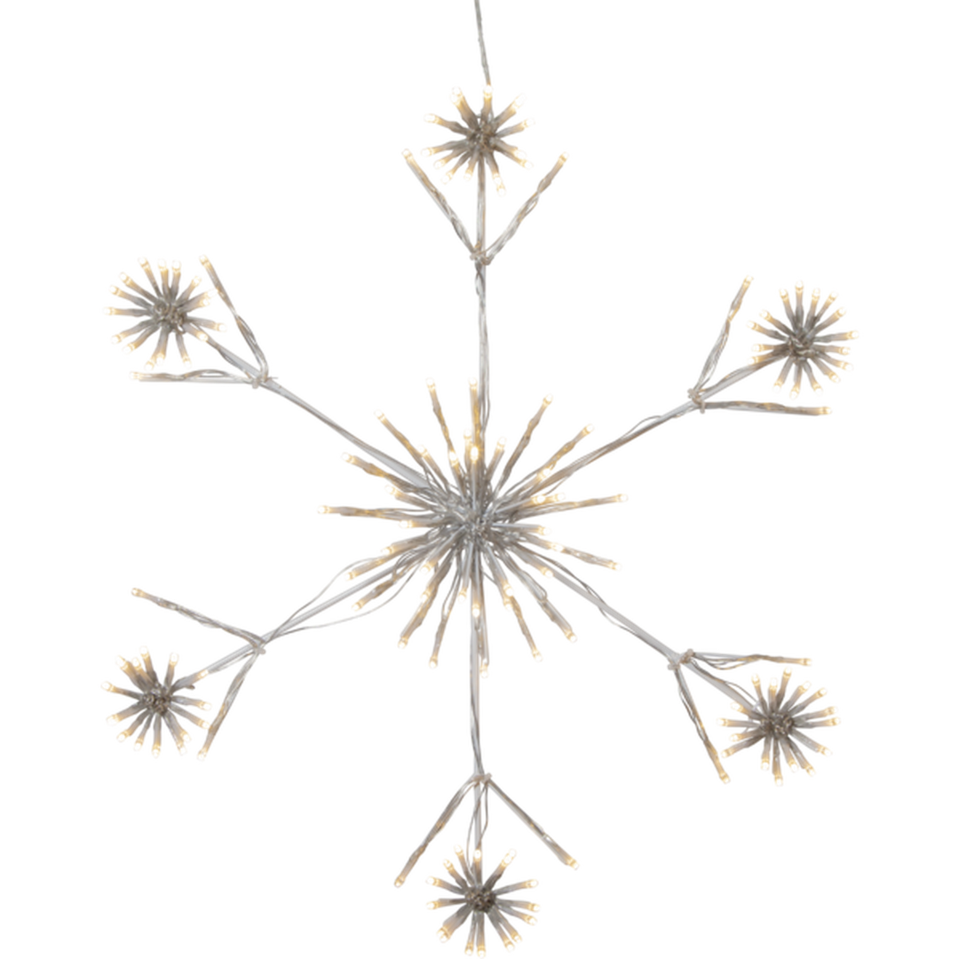 Snowflake Flower siluett stjerne 60 cm-Julebelysning dekor og pynt ute-Star Trading-475-22-Lightup.no