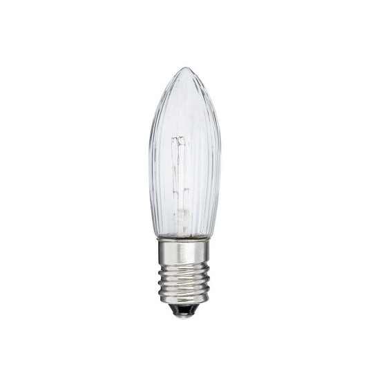 Spare 4-5 velkommen lyspære E10 3W - 3 pakning-Julebelysning reservepærer-Konstsmide-Klar-1051-030-Lightup.no