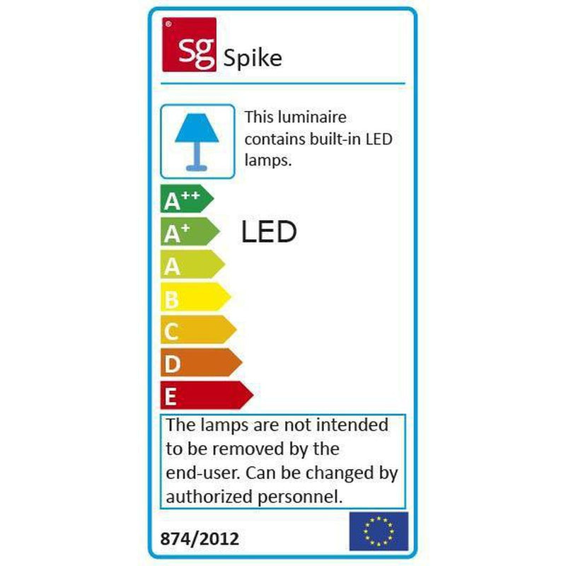 Spike grafitt 1100 LED + opplys-Utebelysning vegg opp og ned-Sg Armaturen As-3104342-Lightup.no