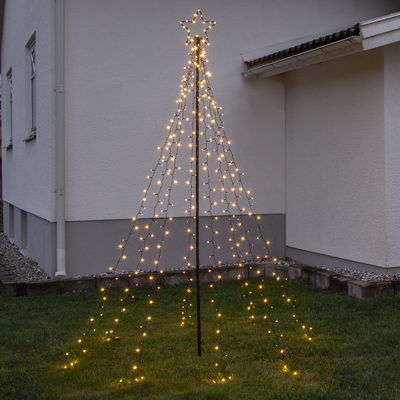 Spiky juletre i metall 235 cm-Julebelysning juletrelys ute-Star Trading-807-60-1-Lightup.no