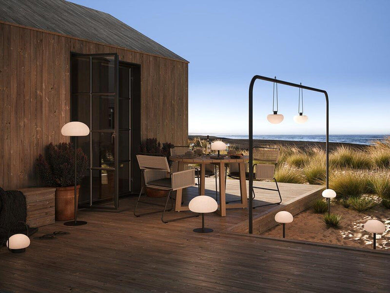 Sponge 20 bordlampe utendørs oppladbar - Hvit-Utebelysning Hagebelysning-Nordlux-2018135003-Lightup.no