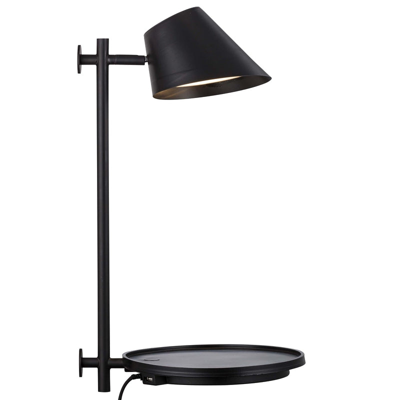 Stay vegglampe med USB 21W LED - Svart-Vegglamper-DFTP-48171003-Lightup.no
