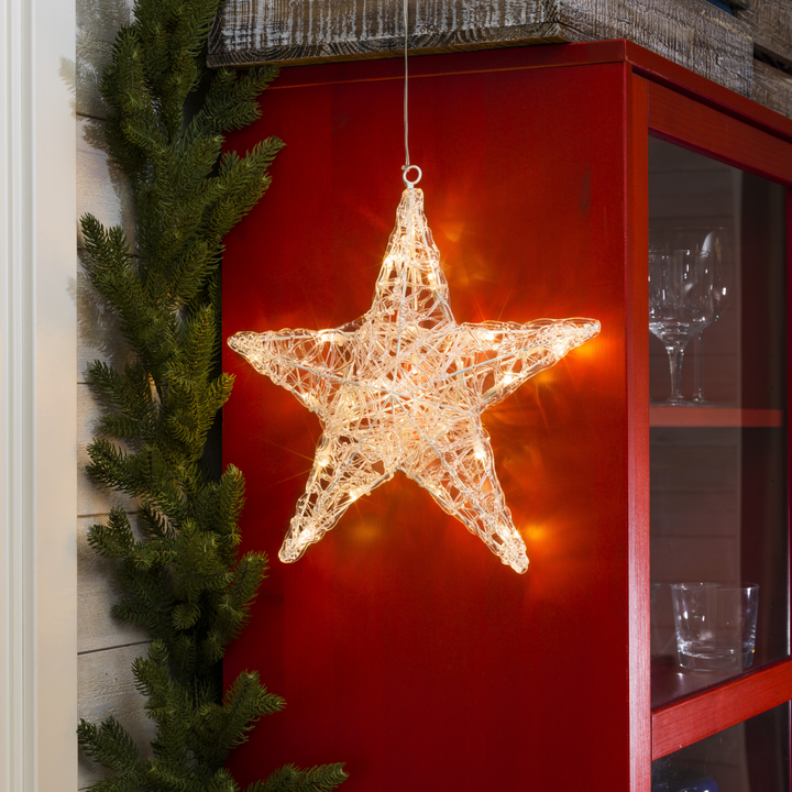 Stjerne akrylplast 34cm-Julebelysning adventstjerne-Konstsmide-6102-103-Lightup.no