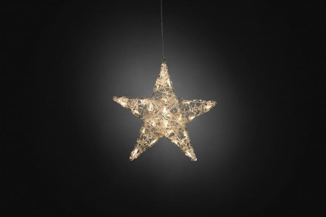 Stjerne akrylplast 34cm-Julebelysning adventstjerne-Konstsmide-6102-103-Lightup.no