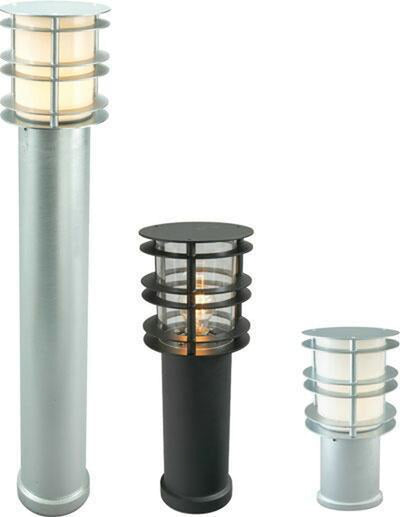 Stockholm pullert 297 - Galvanisert stål-Utebelysning pullert-Norlys-3109981-Lightup.no
