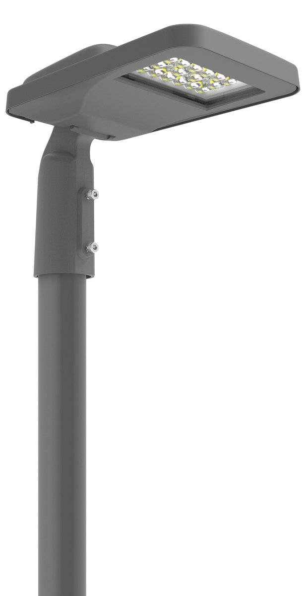 Stolpearmatur 25W 4000 Kelvin - Antrasitt grå-Utebelysning stolpe-NorDesign-570254020-Lightup.no