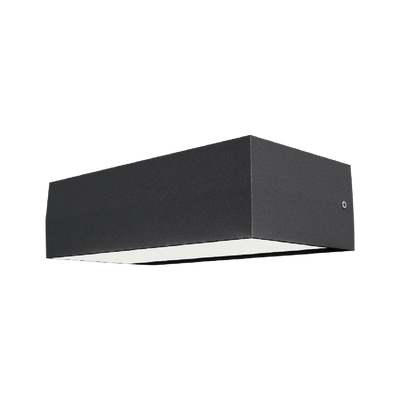 Subra square vegglampe opp/ned utendørs 2x4,5W IP54 - Mørk grå-Utebelysning vegg opp og ned-Norlux-2465-110-7-Lightup.no