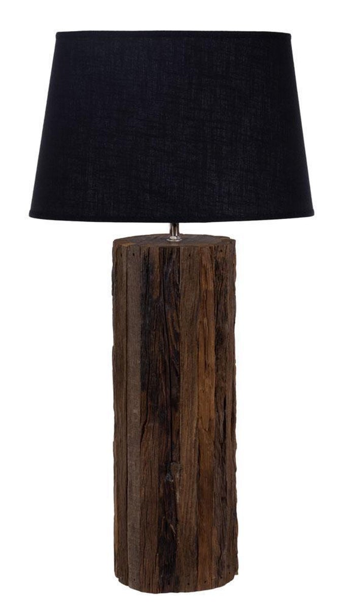 Susan bordlampe - Svart/Brun-Bordlamper-A-grossisten-A-450221-Lightup.no