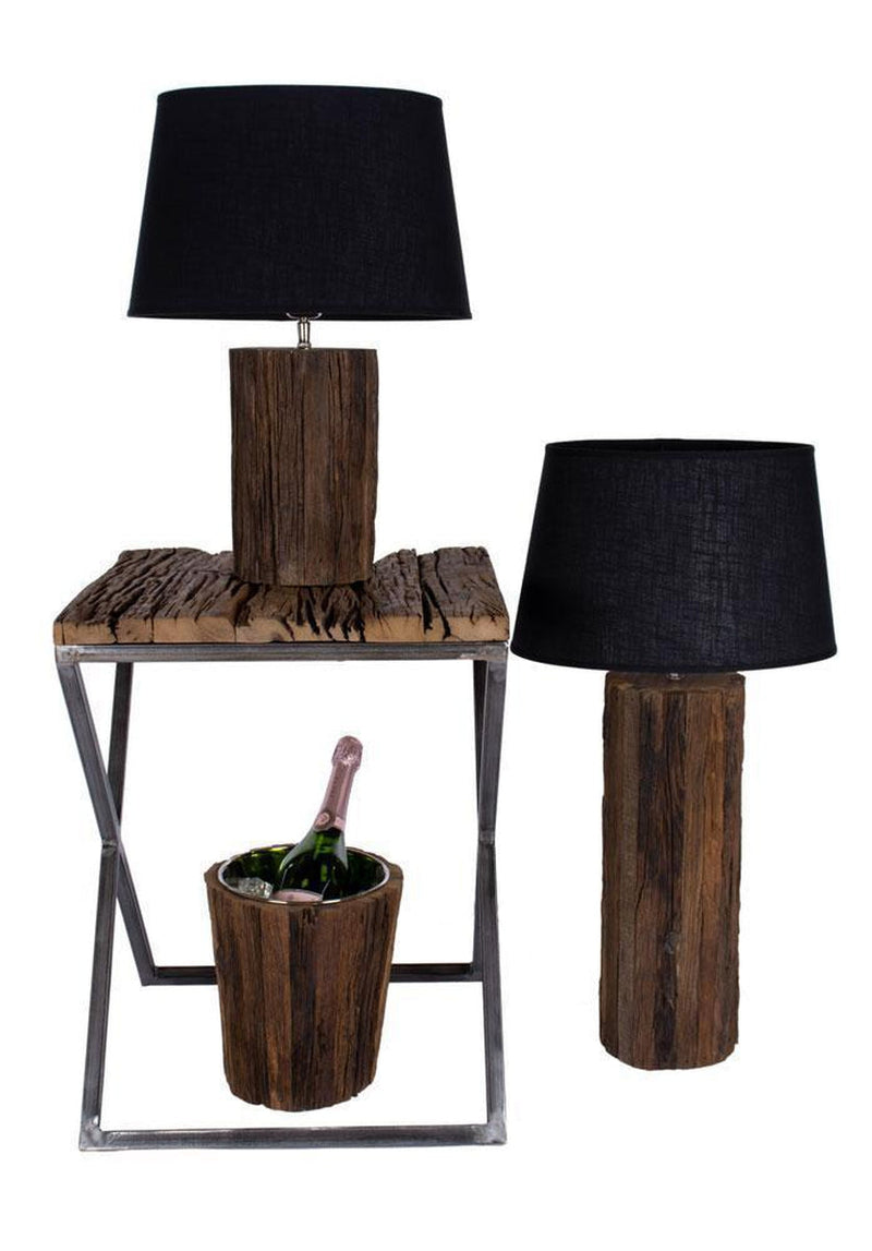 Susan bordlampe - Svart/Brun-Bordlamper-A-grossisten-A-450221-Lightup.no