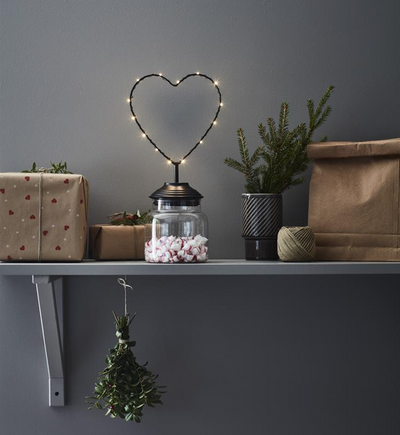 Sweetie Svart hjerte på glasskrukke LED-Julebelysning dekor og pynt-Marksløjd-705855-Lightup.no