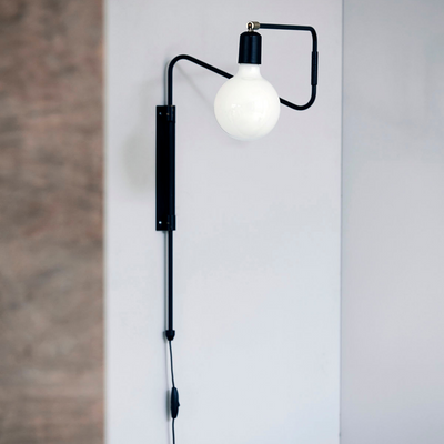 Swing vegglampe 35 - Svart-Vegglamper-House Doctor-CB0210-Lightup.no