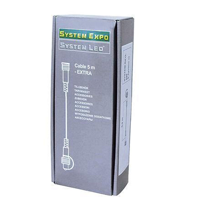 System Expo Forlengelseskabel 2 meter - Svart-Julebelysning expo-Star Trading-484-26-02-Lightup.no