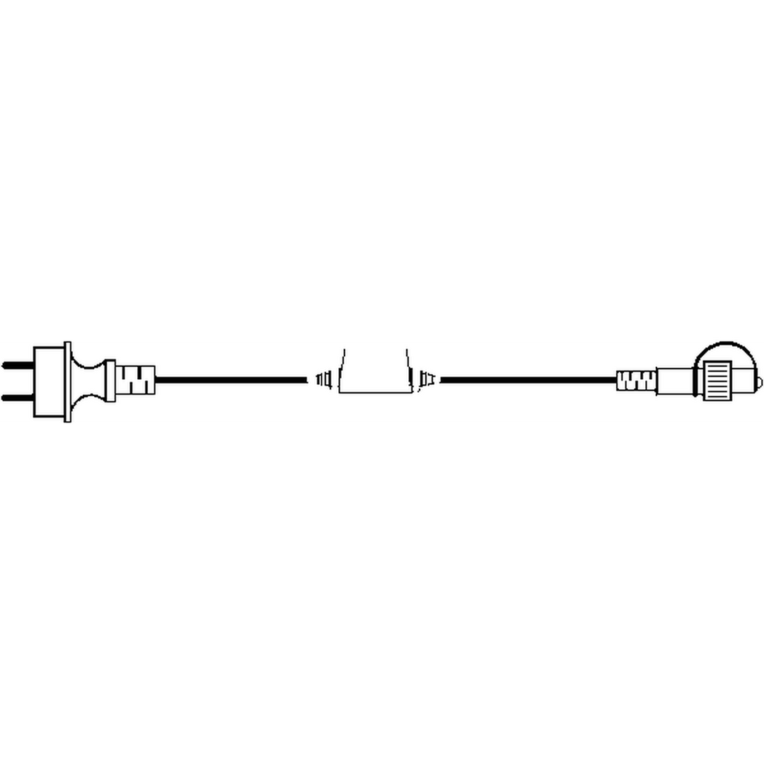 System led startkabel 1,8 meter - Svart-System LED utendørs julebelysning-Star Trading-465-28-Lightup.no