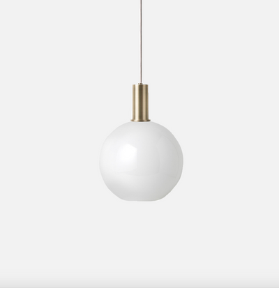 Taklampe Collect Opal Sphere-Low Socket Messing-Takpendler-Ferm Living-Feg__5148+5106-Lightup.no