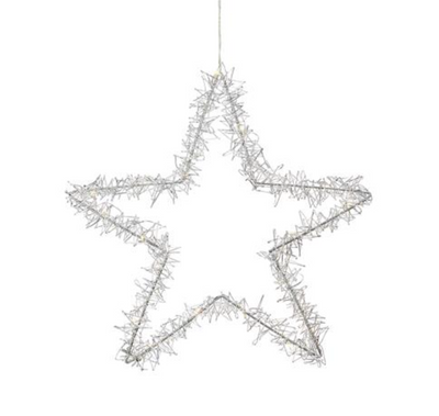 Tangle adventstjerne 45 cm - Sølv-Julebelysning adventstjerne-Marksløjd-705776-Lightup.no
