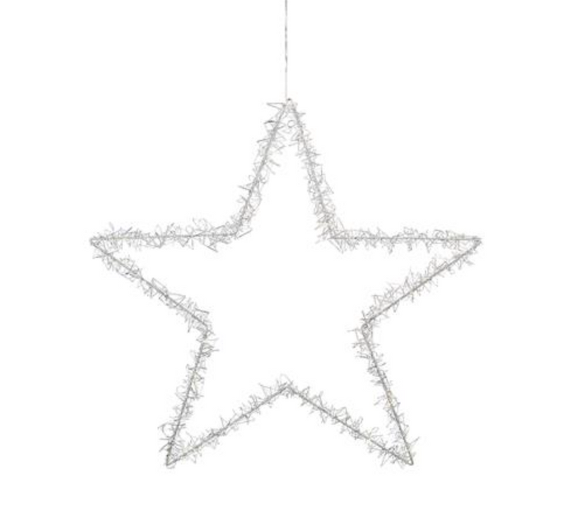 Tangle adventstjerne 60 cm - Sølv-Julebelysning adventstjerne-Marksløjd-705777-Lightup.no