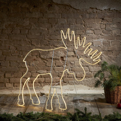 Tapesil siluett elg 100 cm utendørsdekorasjon IP44 768 Varmhvit led-Julebelysning dekor og pynt ute-Star Trading-807-61-Lightup.no