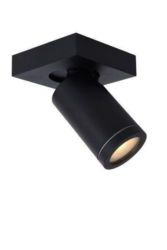 Taylor spot 1 lys IP44 baderom warm to dim 5W 2200-3000K-Taklamper-Lucide-Svart-LC09930/05/30-Lightup.no