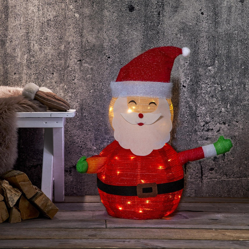 Tecidy julenisse 70cm for utendørsbruk - Batteridrevet-Julebelysning dekor og pynt ute-Star Trading-857-42-Lightup.no