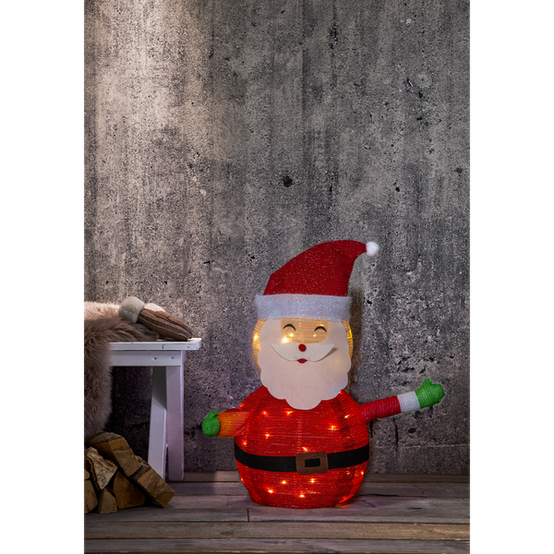Tecidy julenisse 70cm for utendørsbruk - Batteridrevet-Julebelysning dekor og pynt ute-Star Trading-857-42-Lightup.no