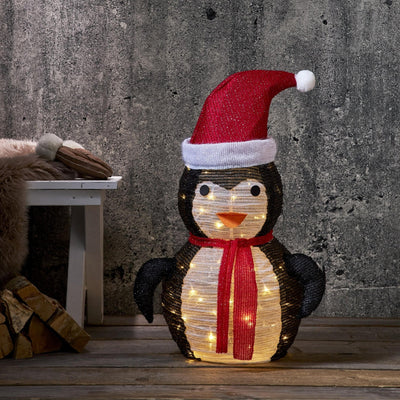 Tecidy pingvin 70cm for utendørsbruk - Batteridrevet-Julebelysning dekor og pynt ute-Star Trading-857-41-Lightup.no