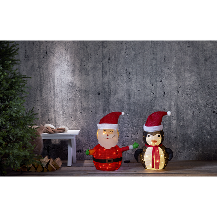 Tecidy pingvin 70cm for utendørsbruk - Batteridrevet-Julebelysning dekor og pynt ute-Star Trading-Svart / hvit-857-41-Lightup.no