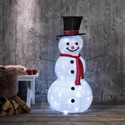Tecidy snømann 120 cm for utendørsbruk IP44-Julebelysning dekor og pynt ute-Star Trading-475-11-Lightup.no