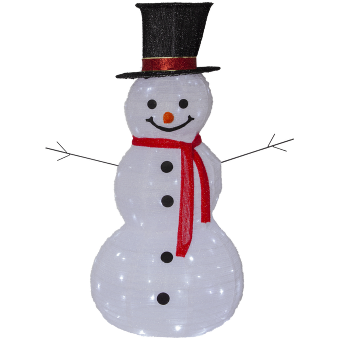 Tecidy snømann 120 cm for utendørsbruk IP44-Julebelysning dekor og pynt ute-Star Trading-475-11-Lightup.no