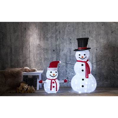 Tecidy snømann 70cm for utendørsbruk - Batteridrevet-Julebelysning dekor og pynt ute-Star Trading-857-40-Lightup.no