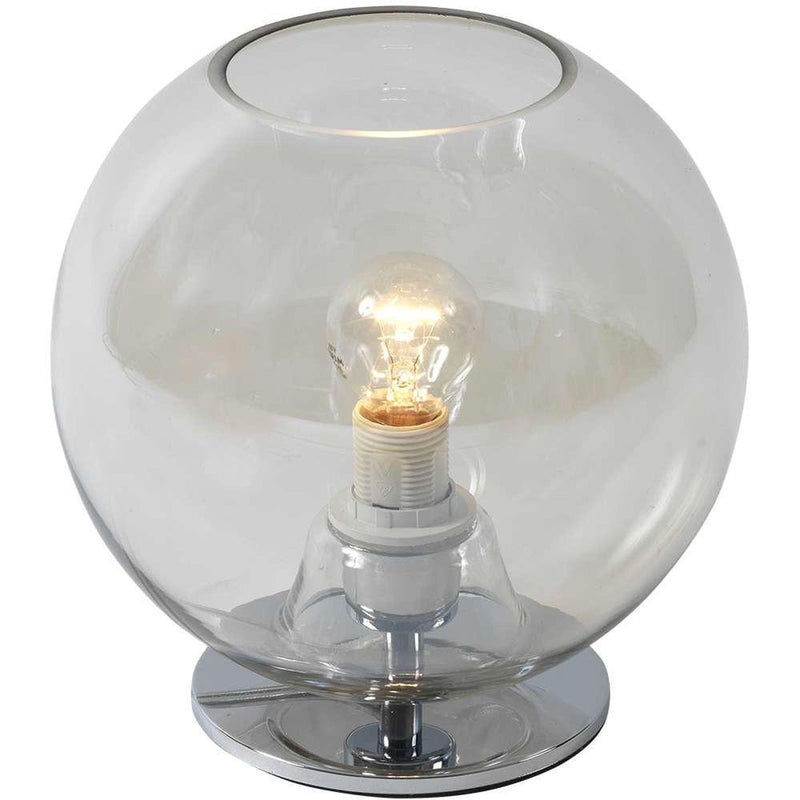 Tellus bordlampe klart/krom 20cm-Bordlamper-Eglo-3100001984-Lightup.no