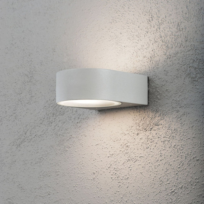 Teramo vegglampe - Grå-Utebelysning vegg opp og ned-Konstsmide-7510-300-Lightup.no