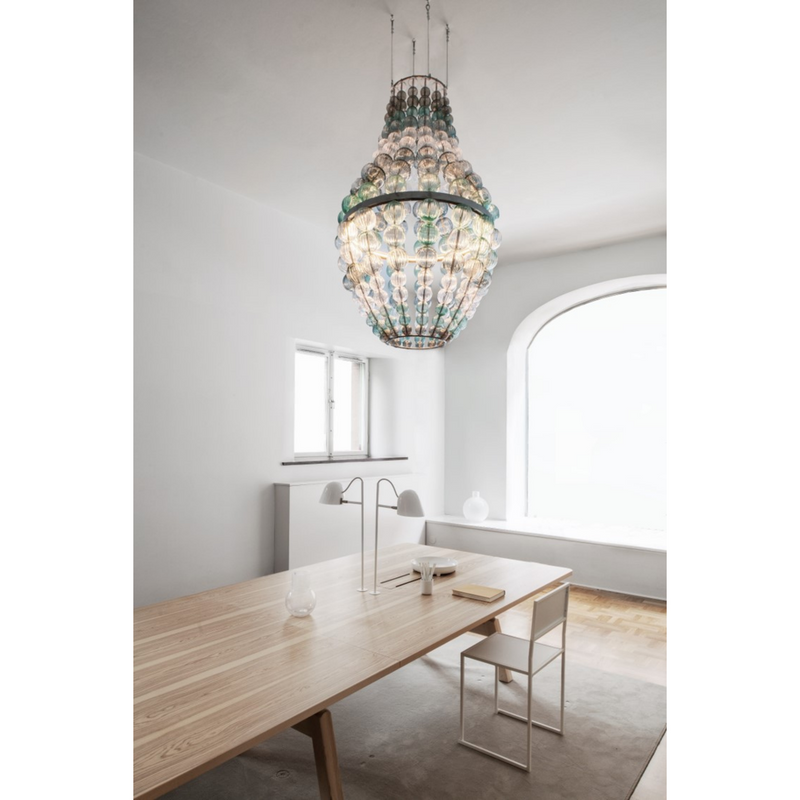 The Crown lysekrone 135 cm - Håndblåst glass-Takpendler-Örsjö-35002-76-019-Lightup.no