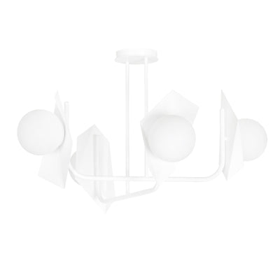 Thord 4 taklampe - Hvit/Opal-Taklamper-Emibig-1027/4-Lightup.no