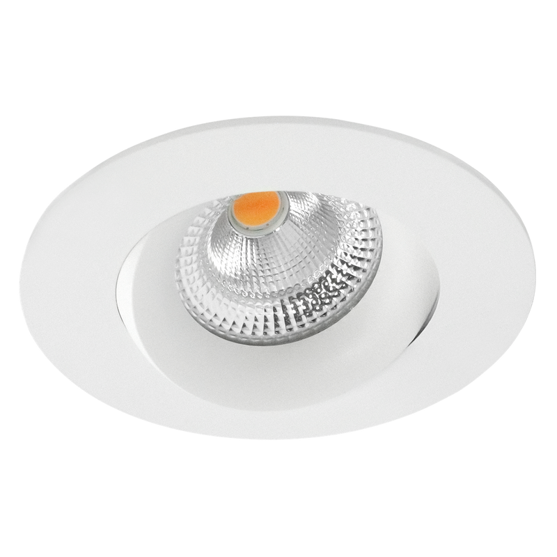 Tigrus 360° Rotatable lavtbyggende downlight 8W 1800-3000K Dim2Warm IP44 8 pakning - Hvit-Downlight lavtbyggende-Norlux-25927-D2W-36-3-8PK-Lightup.no