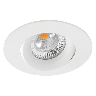 Tigrus 360° Rotatable lavtbyggende downlight 8W 1800-3000K Dim2Warm IP44 - Hvit-Downlight lavtbyggende-Norlux-25927-D2W-36-3-Lightup.no