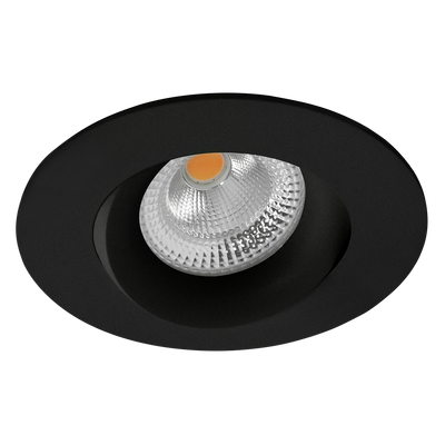 Tigrus 360° Rotatable lavtbyggende downlight 8W 1800-3000K Dim2Warm IP44 - Svart-Downlight lavtbyggende-Norlux-25927-D2W-36-2-Lightup.no