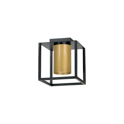 Tiper taklampe 1 lys - Svart/Gullfarget-Taklamper-Emibig-977/1-Lightup.no