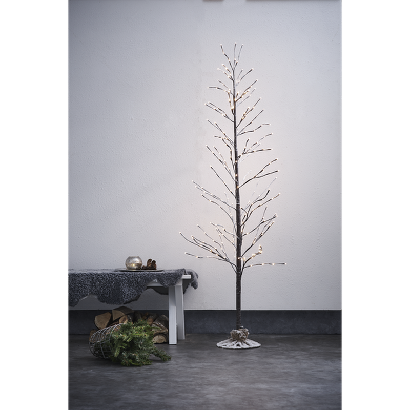 Tobby dekorativt tre med lys 180 cm - Brunt-Julebelysning dekor og pynt ute-Star Trading-860-86-Lightup.no