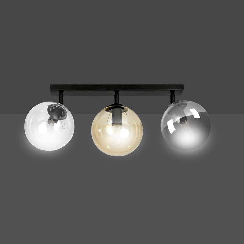 Tofi taklampe 3 lys - Svart/Multifarget-Taklamper-Emibig-779/3-Lightup.no
