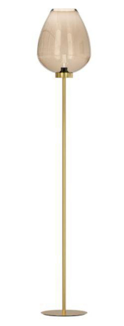 Torch gulvlampe - Messing/Amberfarget glass-Gulvlamper-Design by Grönlund-3965-52-Lightup.no